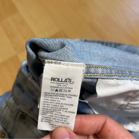 ROLLA'S High Rise Relaxed Dusters Mid Wash Size 29 - Picture 12 of 15